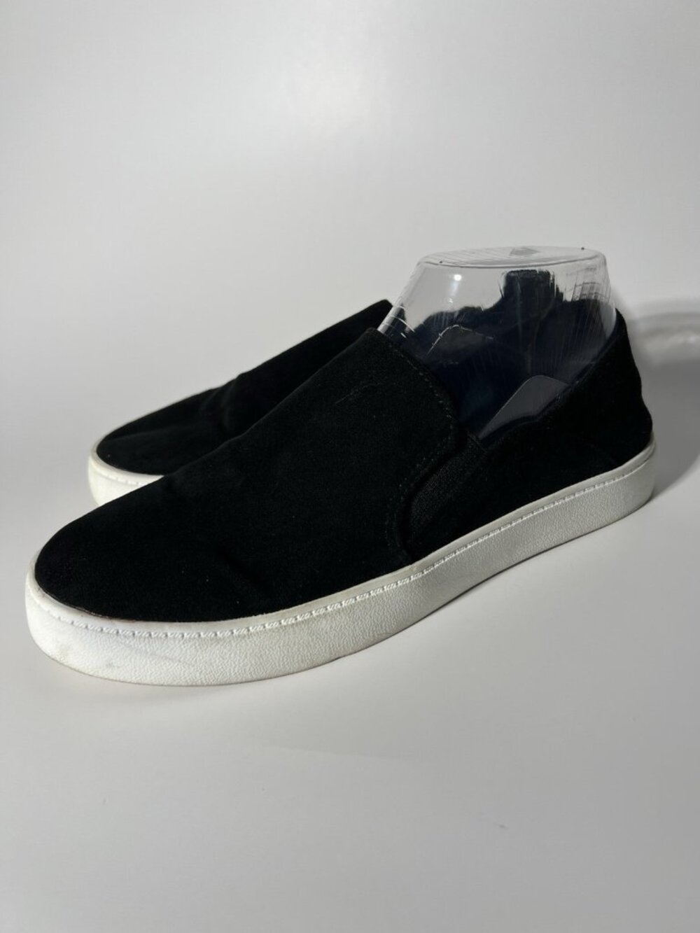 Steve Madden Fayna Suede Slip-On Sneakers Black Women’s Size 7.5